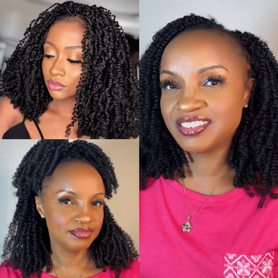 Rembo Yanky Twist Hand Made Crochet Hair 10 inches - Black
