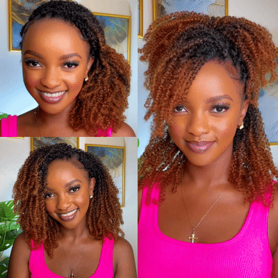 Rembo Yanky Twist Hand Made Crochet Hair 12 inches - Chocolate Brown Ombre