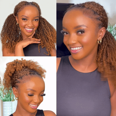 Rembo Yanky Twist Hand Made Crochet Hair 12 inches - Caramel