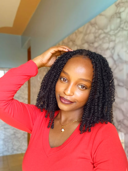 Rembo Yanky Twist Hand Made Crochet Hair 12 inches - Black