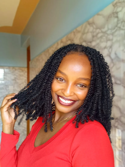 Rembo Yanky Twist Hand Made Crochet Hair 12 inches - Black