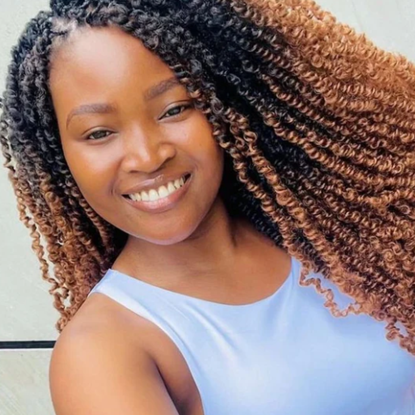 Rembo Yanky Twist Hand Made Crochet Hair 12 inches - Chocolate Brown Ombre