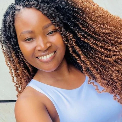 Rembo Yanky Twist Hand Made Crochet Hair 12 inches - Chocolate Brown Ombre