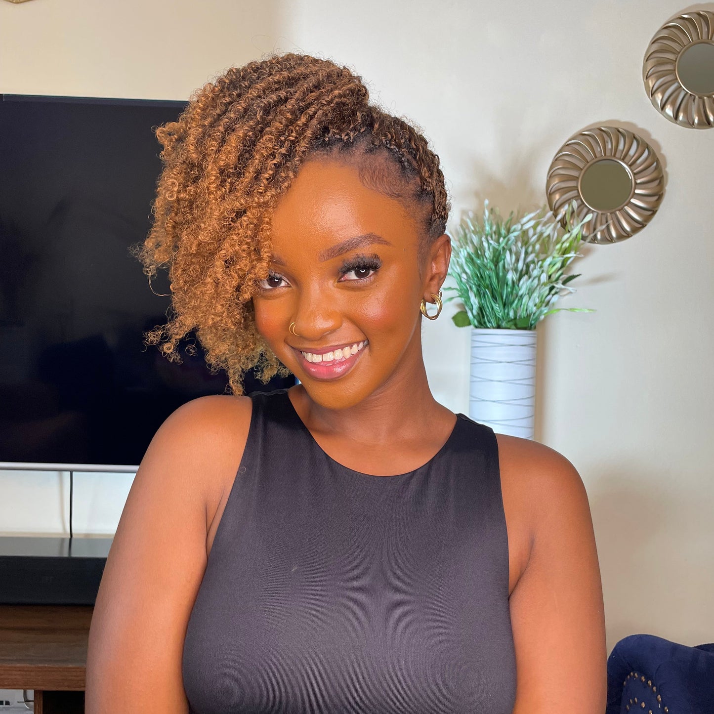 Rembo Yanky Twist Hand Made Crochet Hair 12 inches - Caramel