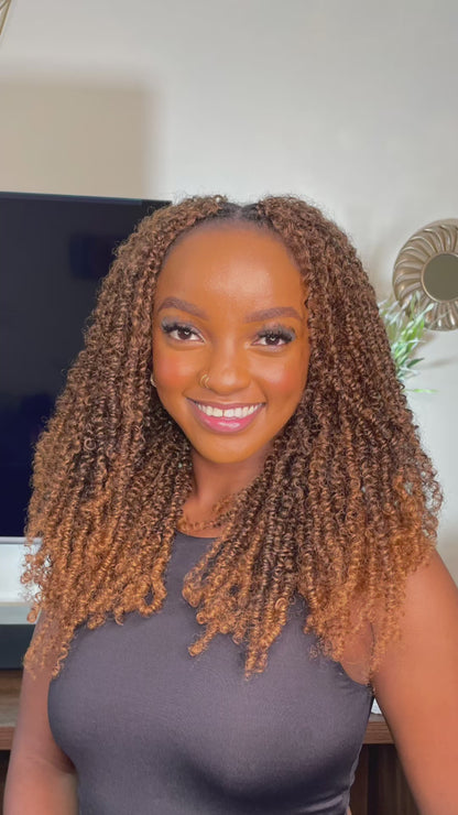 Rembo Yanky Twist Hand Made Crochet Hair 12 inches - Caramel